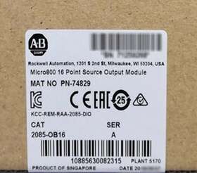 2085-ob16 Ab Micro800 16 Point Source Output Module Plc 2085ob16