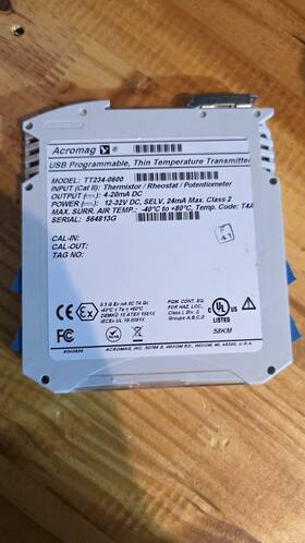 Tt234-0600 Acromag Programmable Thin Temperature Transmitter Free Shipping