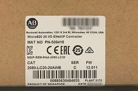2080lc2020awb Allen-bradley 2080-lc20-20awb Ab Micro820 20 I/o Enet/ip Controller