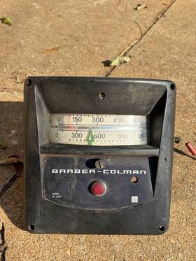0-1200f Barber Colman No.292p Barber-colman Temperature Gage/control 0-600v