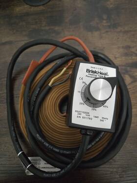 Bsat102020 Briskheat Bsati02020 Brisk Heat Silicone Rubber Heating Tape Time Good Condition Once Used