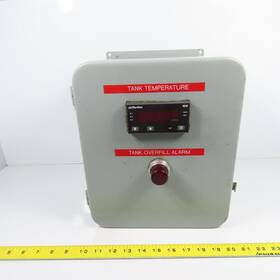 18101100 Partlow Temperature Controller With 12 Inch X 10 Enclosure And Red Push Button