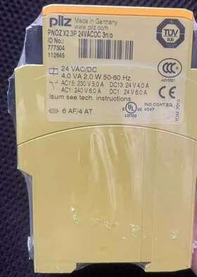 24vadc Pilz 777304 Pnoz X2.3p 3n/o Safety Relay