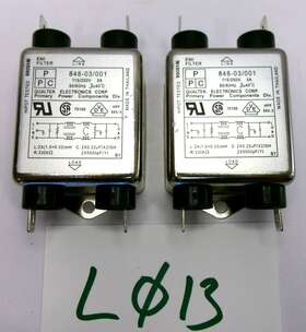 848-03 Qualtek 848-03/001 2 Single Phase Emc/emi Line Filter Filters 115v/250vac