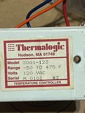 3001-123 Thermalogic Temperature Controller -50 To 475f 120vac