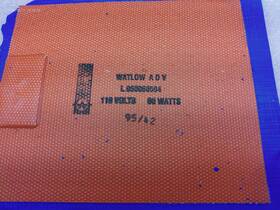 L050060504 Watlow Lot Of 2 Heater Strip 5 Inch X 6 120 V 60 Watt F