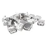 Uxcell 20 Pcs Usb Female Type 4-PIN Dip Right Angle Jack Piece, White. Fixed Price $11.09.