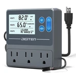 Digital Temperature Humidity Controller Pre-wired Outlets For Reptile, Heat.... Fixed Price $58.99.