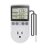 Temperature Controller Heating Cooling With Probe Digital Thermostat Outlet Plug. Fixed Price $16.16.