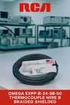Omega EXPP-B-24-SB-50 Thermocouple Wire Type B, 50FT Braided Shielded Nos. Fixed Price $80.00.