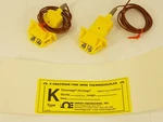 (2) Omega 5LRTC-TT-K-24-36 Thermocouple Type W/ Mating Spj-k-f Panel Connector. Fixed Price $75.00.