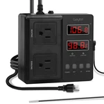 Bayite Temperature Controller 1650W 15A BTC211 Dual Digital Outlet Thermostat.... Fixed Price $55.42.