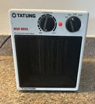 Tatung Devil Advanced Ceramic Heater EH-5721 White Black 500W Portable. Fixed Price $24.99.