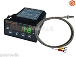 Universal 1/32DIN Digital Pid Temperature Controller, Green With K Thermocouple. Fixed Price $42.00.