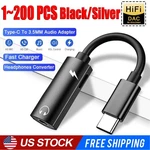 2 In 1 Type-c To 3.5MM Audio Aux Headphone Jack Cable Adapter Charger Lot. Fixed Price $531.42.