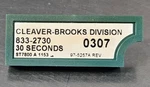 Cleaver Brooks 833-2730 Burner 30SECONDS Purge Timer. LOC3E-36. Fixed Price $121.50.