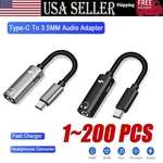 2 In 1 Type-c To 3.5MM Audio Aux Headphone Jack Cable Adapter Charger Lot. Fixed Price $399.39.