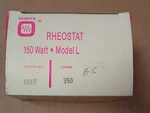 Ohmite #0540 Rheostat 150 Watts Ohms Model #RLS350 4" New!! In Factory Box. Fixed Price $39.95.