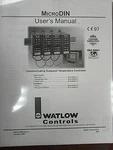 Watlow Microdin User Manual Woud-xumn Rev. Fixed Price $20.00.