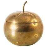 1970S Mid-century Modern Brass Pumpkin Italian Ice Bucket. Fixed Price $682.23.