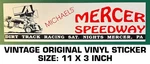 Speedway Dirt Track Racing - Vintage Original Decal Sticker Mercer, Pa. Fixed Price $10.20.
