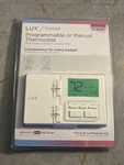 Lux TX100E 7 Day Thermostat Programmable Or Manual (white) Brand New. Fixed Price $30.00.