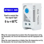 Din Rail Cabinet Temperature Controller Industrial Thermostat KTO011 KTS011. Fixed Price $21.99.