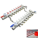 7-BRANCH Geothermal Pex Radiant Floor Heating Water Distributor Manifold Set. Fixed Price $209.62.