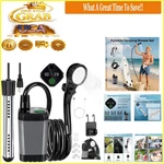 Portable Camping Shower With Heater, 6000MAH Battery, 2000W Immersion, Led Di.... Fixed Price $95.91.