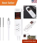 Versatile Heating & Cooling Thermostat With Dual Sensors For Optimal Control. Fixed Price $54.00.