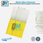 Rhoton Micro Dissector Set 20 Pieces With Gold Neurosurgery Surgical Instruments. Fixed Price $98.20.