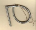 Fast Cartridge Heater 3/8" Dia X 3" Long 500W 240V 12" Armor Leads. Fixed Price $22.95.