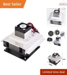 Thermoelectric Cooler Kit 12V Aluminum Semiconductor Cooling Small Space Fan. Fixed Price $30.98.