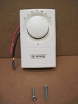 King K601W Line Voltage Thermostat Single Pole. Fixed Price $17.00.