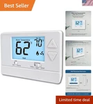 Digital Non-programmable Thermostat For Efficient Single-stage Climate Control. Fixed Price $46.99.