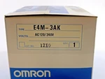 Omron E4M-3AK Level Meter Controller (120/240VAC, To 20MA) "new". Fixed Price $350.00.