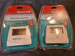 (2) Honeywell HHM10 Humidity Monitor-white Extra Large Display Sealed. Fixed Price $24.99.