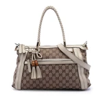 Gucci Gg Canvas Bella Pre-loved White Authenticated. Fixed Price $405.83.