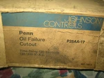 Johnsons Controls Oil Failure Cutout Part #P28AA-17 New " Old Stock. Fixed Price $123.00.