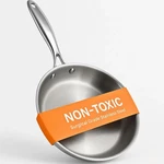 Pure Stainless Steel Pan (SS316 Surgical Interior) 8-INCH Truly Non-toxic. Fixed Price $68.00.
