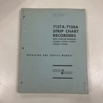 Hp 7127A/7128A Strip Chart Recorders Operating & Service Manual 17500A/17501A ... Fixed Price $29.99.
