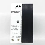 West 24-600VAC 45A Din Rail Solid State Relay W/ Heatsink WD60D45. Fixed Price $75.00.