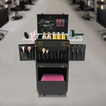 Movable Hairdressing Tool Box Barber Case Storage With Locks. Fixed Price $141.44.