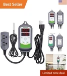 Versatile 110V Digital Thermostat With Dual Relay For Fermenters And Greenhouses. Fixed Price $52.97.