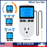 Lcd Digital Temperature Controller Thermostat Plug Outlet Heating Cooling 15A. Fixed Price $14.99.