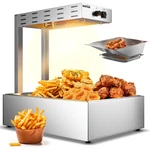 French Fry Warmer Commercial 500W Heat Lamp W/built-in Oil-drain Drip Tray Cat. Fixed Price $157.48.