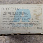 Ranco 016-107 1399066 52 Low Pressure Control Switch 20VAC-100PSIG Multi-functi. Fixed Price $47.46.