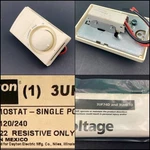 New Dayton 3UH07D Single Pole Line Voltage Thermostat Dial 120/240V Nos. Fixed Price $27.95.