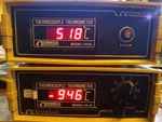 Lot Of 2 Omega Thermocouple Thermometer Model 115KC + 115JC Nice W/cords. Fixed Price $165.00.