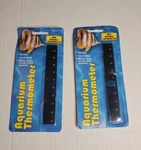 2X Stick On Aquarium Thermometer Moveable Self Adhesive Vertical Thermal Strip. Fixed Price $12.60.